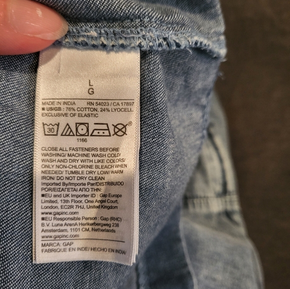 Gap UltraSoft Denim Mini Dress - Picture 10 of 10